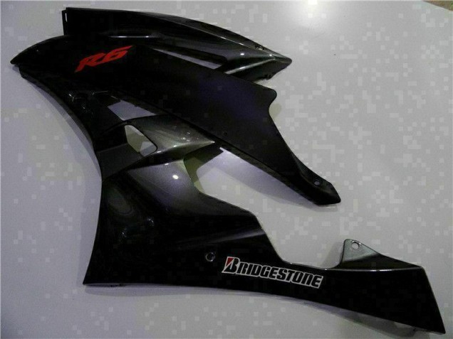 2006-2007 Grey Black Yamaha YZF R6 Motorcycle Bodywork 2006-2007 Grey Black Yamaha YZF R6 Motorcycle Bodywork