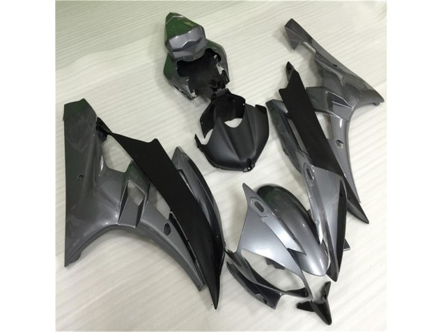2006-2007 Grey Black Yamaha YZF R6 Bike Fairing Kit