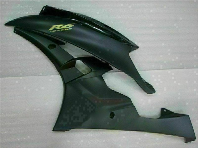 2006-2007 Matte Black Yamaha YZF R6 Motorcycle Fairing Kits 2006-2007 Matte Black Yamaha YZF R6 Motorcycle Fairing Kits