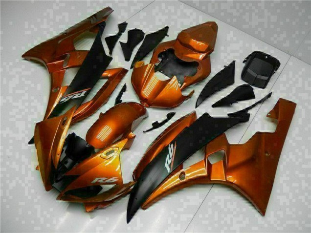 2006-2007 Orange Yamaha YZF R6 Motorbike Fairing Kits