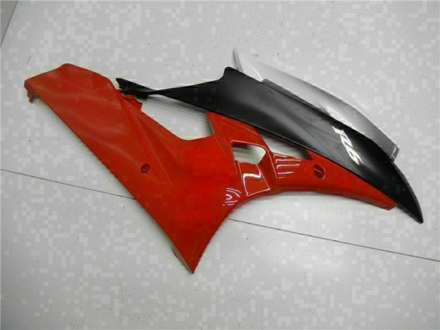2006-2007 Red Black Yamaha YZF R6 Motorcycle Fairings Kits