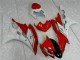 2006-2007 Red White Yamaha YZF R6 Motorcycle Fairings