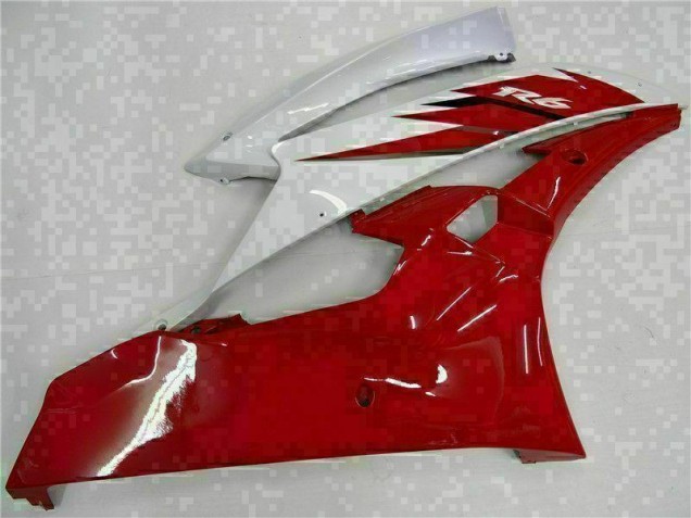 2006-2007 Red White Yamaha YZF R6 Motorcycle Bodywork 2006-2007 Red White Yamaha YZF R6 Motorcycle Bodywork