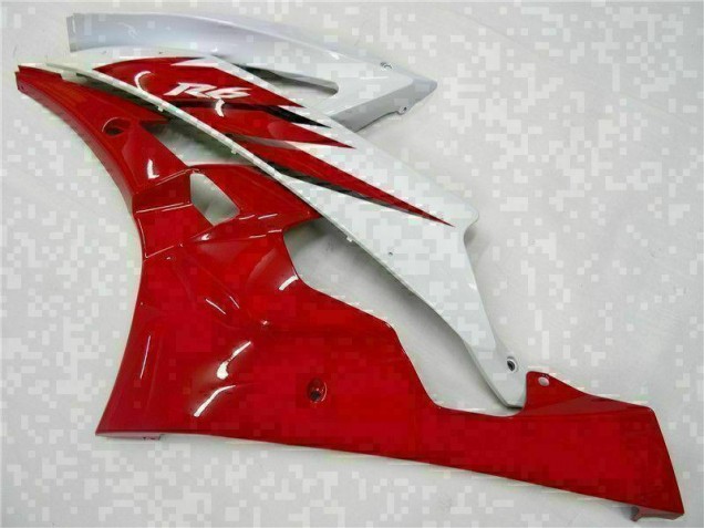 2006-2007 Red White Yamaha YZF R6 Motorcycle Bodywork 2006-2007 Red White Yamaha YZF R6 Motorcycle Bodywork