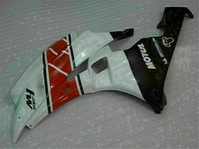 2006-2007 Red White Yamaha YZF R6 Replacement Fairings 2006-2007 Red White Yamaha YZF R6 Replacement Fairings
