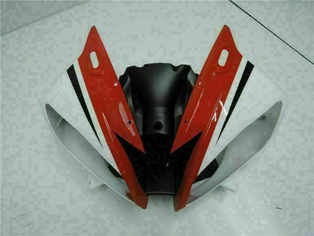2006-2007 Red White Yamaha YZF R6 Motorcycle Fairings & Plastics 2006-2007 Red White Yamaha YZF R6 Motorcycle Fairings & Plastics