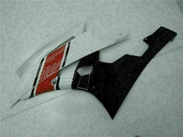 2006-2007 Red White Yamaha YZF R6 Motorcycle Fairings & Plastics 2006-2007 Red White Yamaha YZF R6 Motorcycle Fairings & Plastics