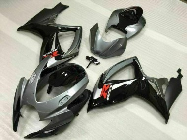 2006-2007 Silver Grey Suzuki GSXR 600/750 Motorcycle Fairing Kit