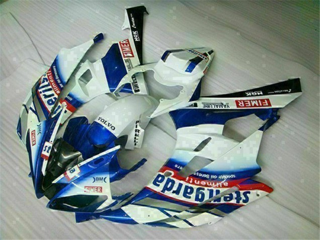 2006-2007 White Blue Yamaha YZF R6 Motorbike Fairing 2006-2007 White Blue Yamaha YZF R6 Motorbike Fairing