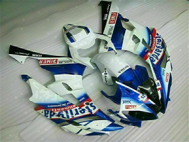 2006-2007 White Blue Yamaha YZF R6 Motorbike Fairing 2006-2007 White Blue Yamaha YZF R6 Motorbike Fairing