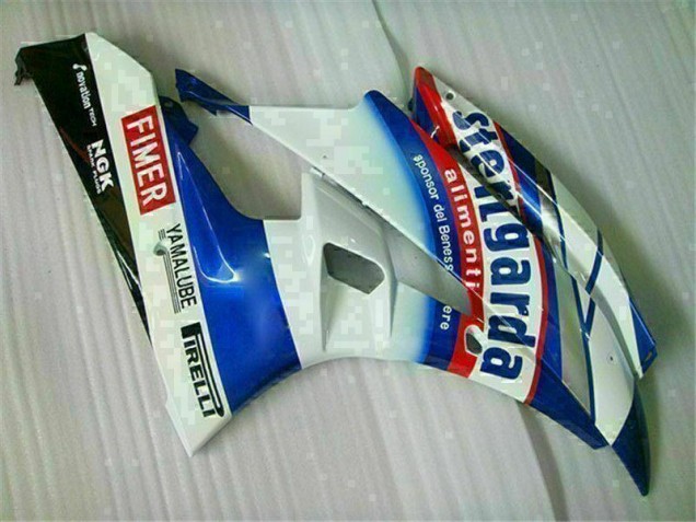 2006-2007 White Blue Yamaha YZF R6 Motorbike Fairing 2006-2007 White Blue Yamaha YZF R6 Motorbike Fairing