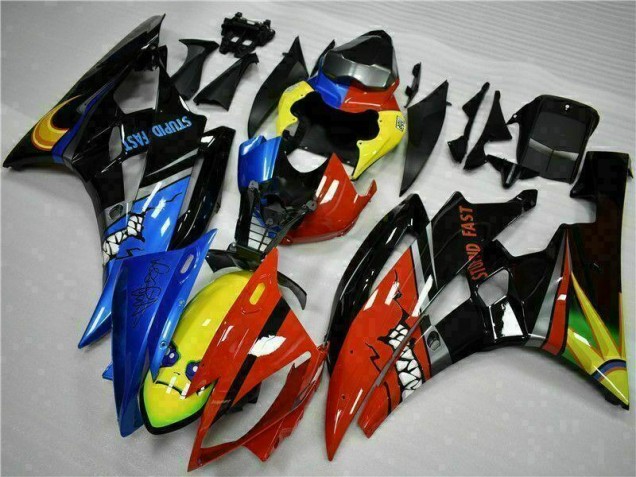 2006-2007 Yellow Blue Red Yamaha YZF R6 Motorcycle Fairings Kit 2006-2007 Yellow Blue Red Yamaha YZF R6 Motorcycle Fairings Kit