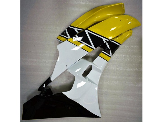 2006-2007 Yellow White Black Yamaha YZF R6 Motorbike Fairing Kits