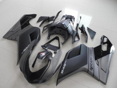 2007-2014 Black Ducati 848 1098 1198 Motorcycle Fairings