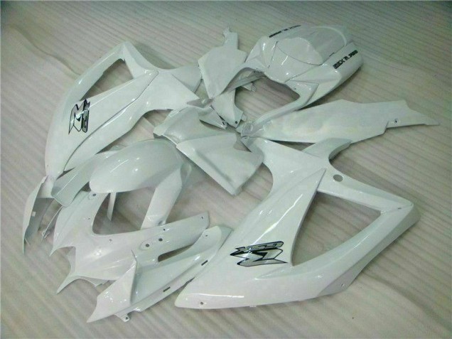 2008-2010 White Suzuki GSXR 600/750 Bike Fairing Kit 2008-2010 White Suzuki GSXR 600/750 Bike Fairing Kit