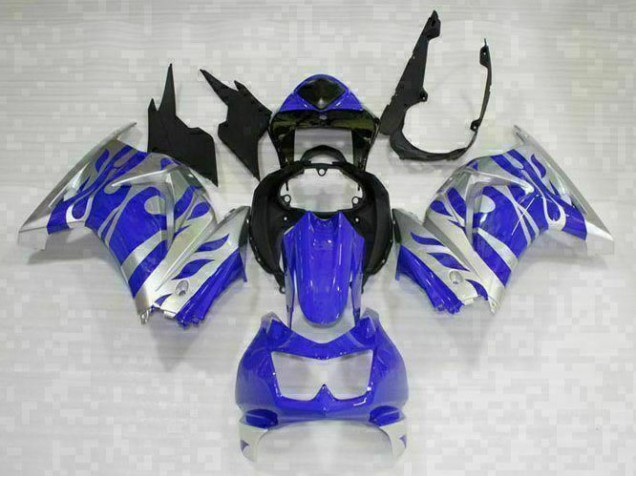 2008-2012 Black Blue Kawasaki EX250 Replacement Fairings 2008-2012 Black Blue Kawasaki EX250 Replacement Fairings