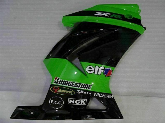 2008-2012 Black Green Kawasaki EX250 Motorcycle Fairings