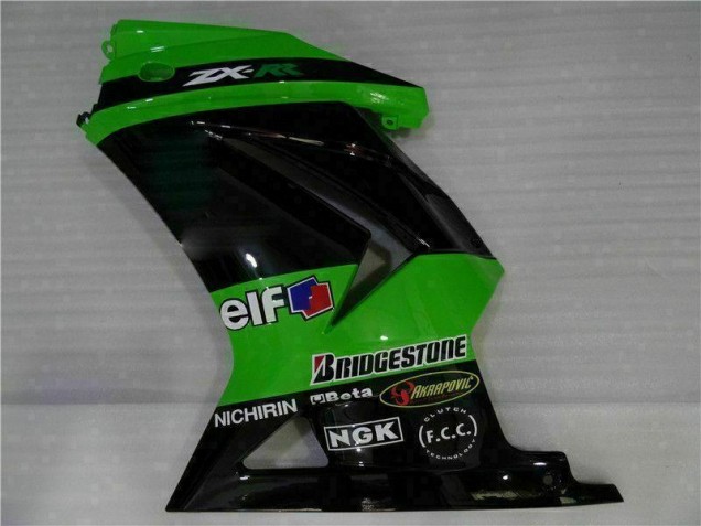 2008-2012 Black Green Kawasaki EX250 Motorcycle Fairings