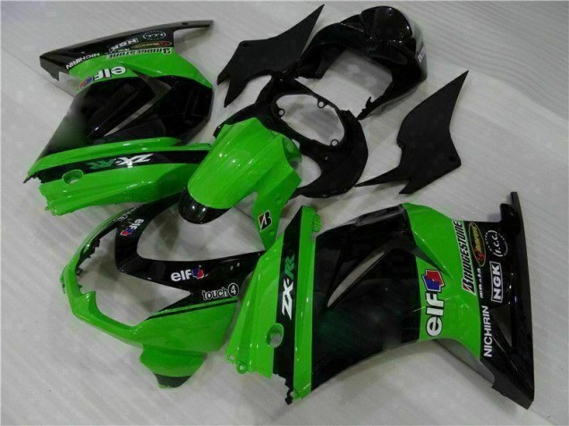 2008-2012 Black Green Kawasaki EX250 Motorcycle Fairings