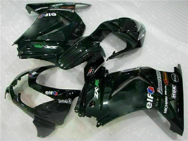 2008-2012 Black Kawasaki EX250 Bike Fairings 2008-2012 Black Kawasaki EX250 Bike Fairings