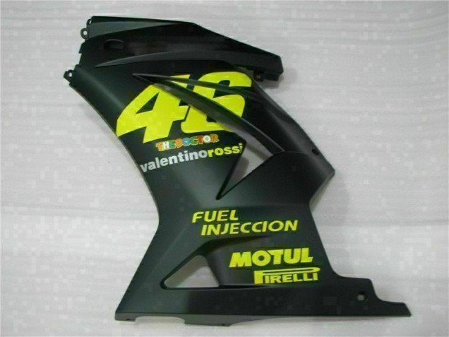 2008-2012 Black Yellow 46 Kawasaki EX250 Motorcycle Fairings Kit