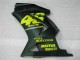2008-2012 Black Yellow 46 Kawasaki EX250 Motorcycle Fairings Kit