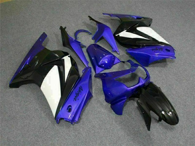2008-2012 Blue White Black Ninja Kawasaki EX250 Motorbike Fairing