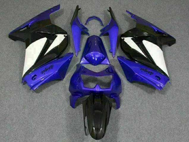 2008-2012 Blue White Black Ninja Kawasaki EX250 Motorbike Fairing