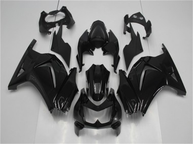 2008-2012 Glossy Black Kawasaki EX250 Motorcycle Fairing Kits