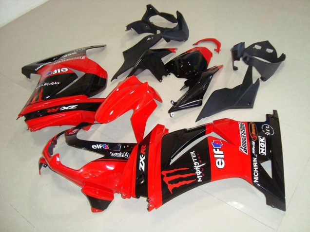 2008-2012 Red Monster Kawasaki ZX250R Motor Fairings 2008-2012 Red Monster Kawasaki ZX250R Motor Fairings