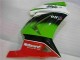 2008-2012 White Green Black Ninja Kawasaki EX250 Motorbike Fairing