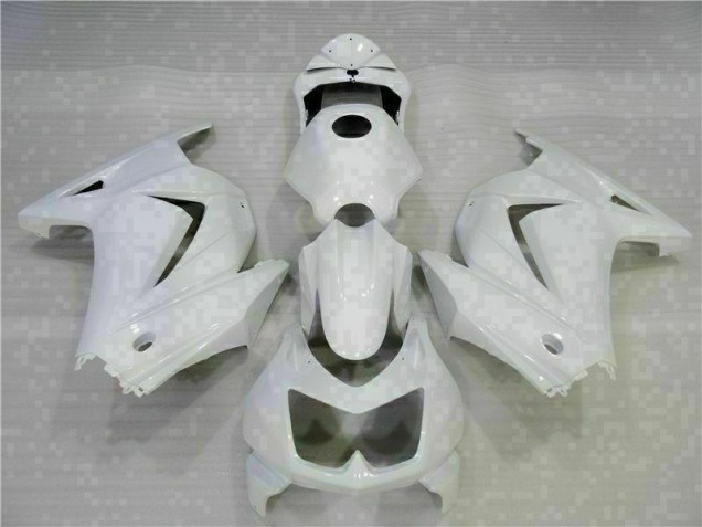 2008-2012 White Kawasaki EX250 Motorcycle Replacement Fairings
