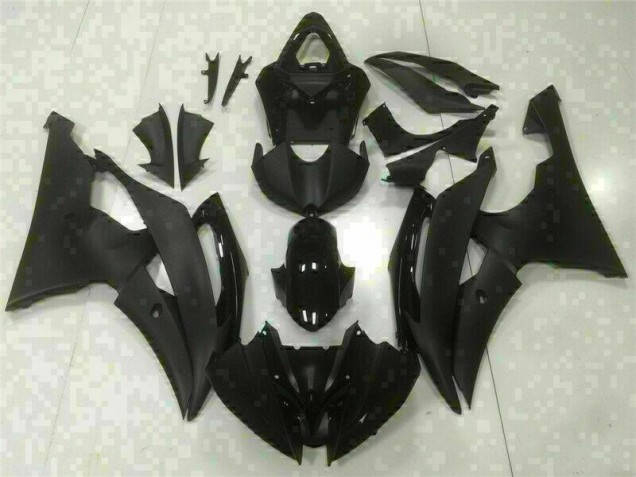 2008-2016 Black Yamaha YZF R6 Replacement Motorcycle Fairings