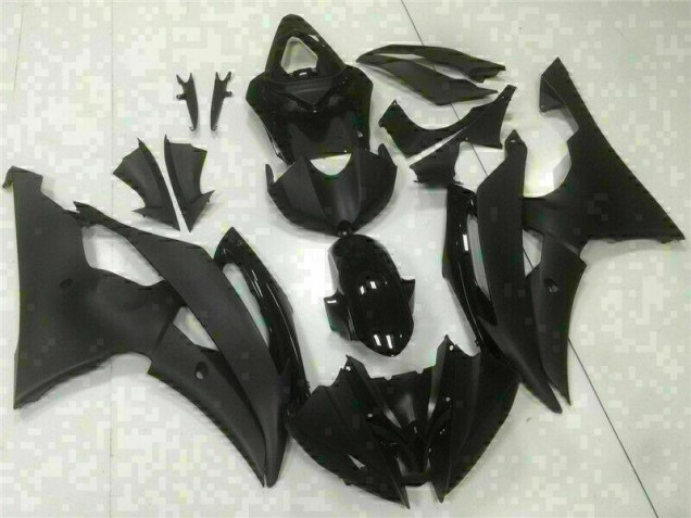 2008-2016 Black Yamaha YZF R6 Replacement Motorcycle Fairings