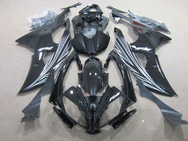 2008-2016 Black Yamaha YZF R6 Full Motorcycle Fairings
