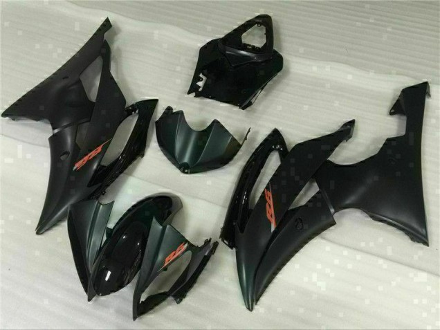 2008-2016 Black Yamaha YZF R6 Motorbike Fairing Kits