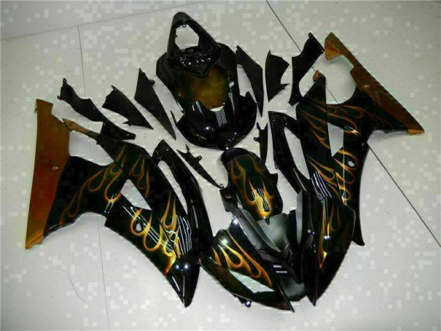 2008-2016 Black Yamaha YZF R6 Replacement Fairings 2008-2016 Black Yamaha YZF R6 Replacement Fairings