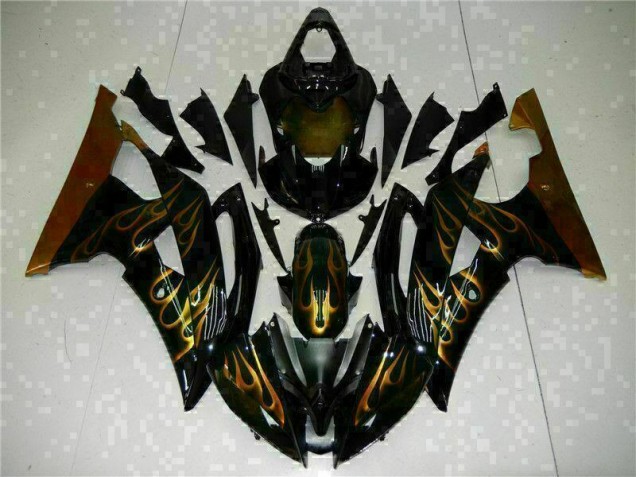 2008-2016 Black Yamaha YZF R6 Replacement Fairings 2008-2016 Black Yamaha YZF R6 Replacement Fairings