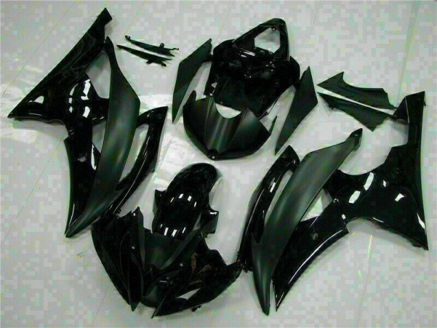 2008-2016 Black Yamaha YZF R6 Bike Fairing Kit