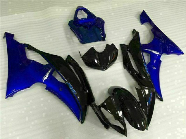 2008-2016 Blue Black Yamaha YZF R6 Motorcycle Fairings