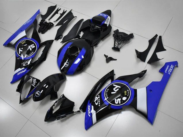2008-2016 Blue Black Yamaha YZF R6 Bike Fairings 2008-2016 Blue Black Yamaha YZF R6 Bike Fairings