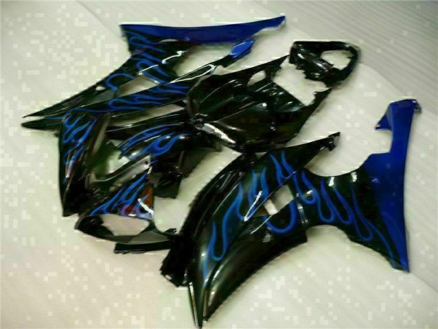 2008-2016 Blue Flame Black Yamaha YZF R6 Motorcycle Fairings 2008-2016 Blue Flame Black Yamaha YZF R6 Motorcycle Fairings