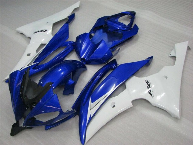 2008-2016 Blue White Black Yamaha YZF R6 Bike Fairings