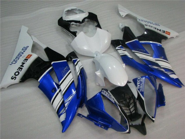 2008-2016 Blue White Yamaha YZF R6 Motorcycle Fairing