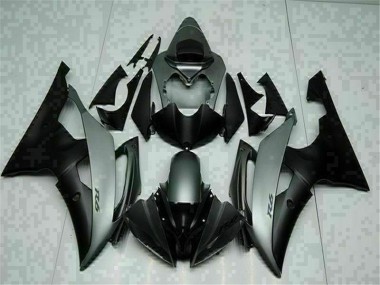 2008-2016 Grey Black Yamaha YZF R6 Moto Fairings