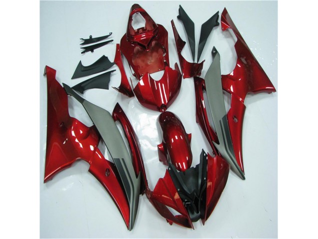 2008-2016 Red Grey Yamaha YZF R6 Motorcycle Fairings Kits 2008-2016 Red Grey Yamaha YZF R6 Motorcycle Fairings Kits