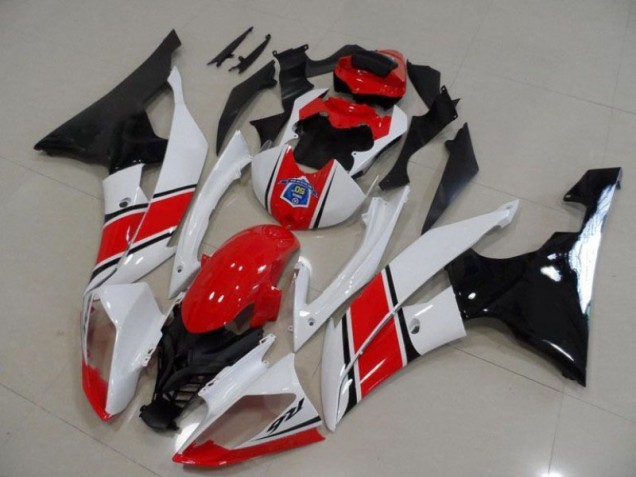 2008-2016 Red White Black Yamaha YZF R6 Motorcycle Fairings