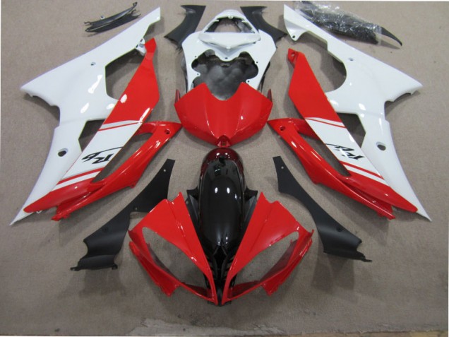 2008-2016 Red White Black Yamaha YZF R6 Motorcycle Fairing Kit 2008-2016 Red White Black Yamaha YZF R6 Motorcycle Fairing Kit
