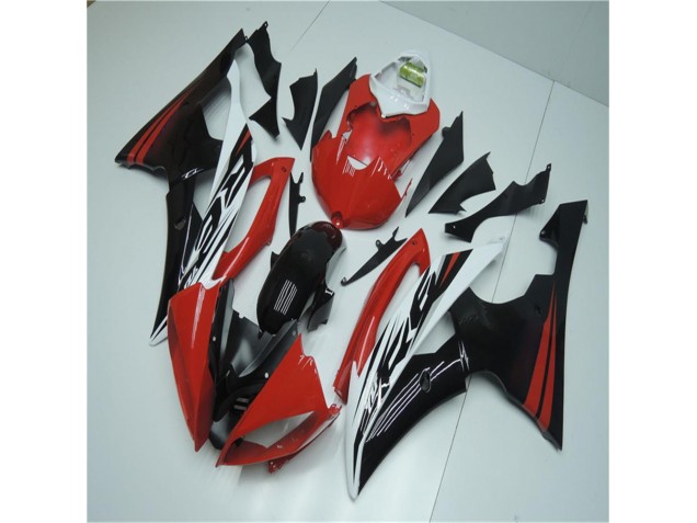 2008-2016 Red White Yamaha YZF R6 Motorcycle Fairings 2008-2016 Red White Yamaha YZF R6 Motorcycle Fairings