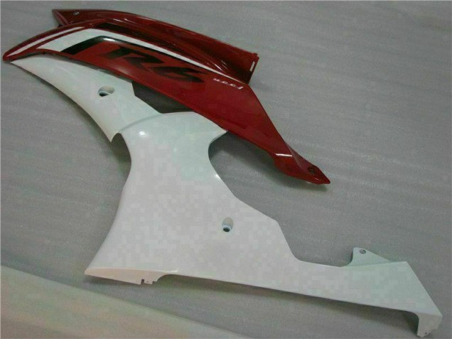 2008-2016 Red White Yamaha YZF R6 Motorbike Fairing Kits